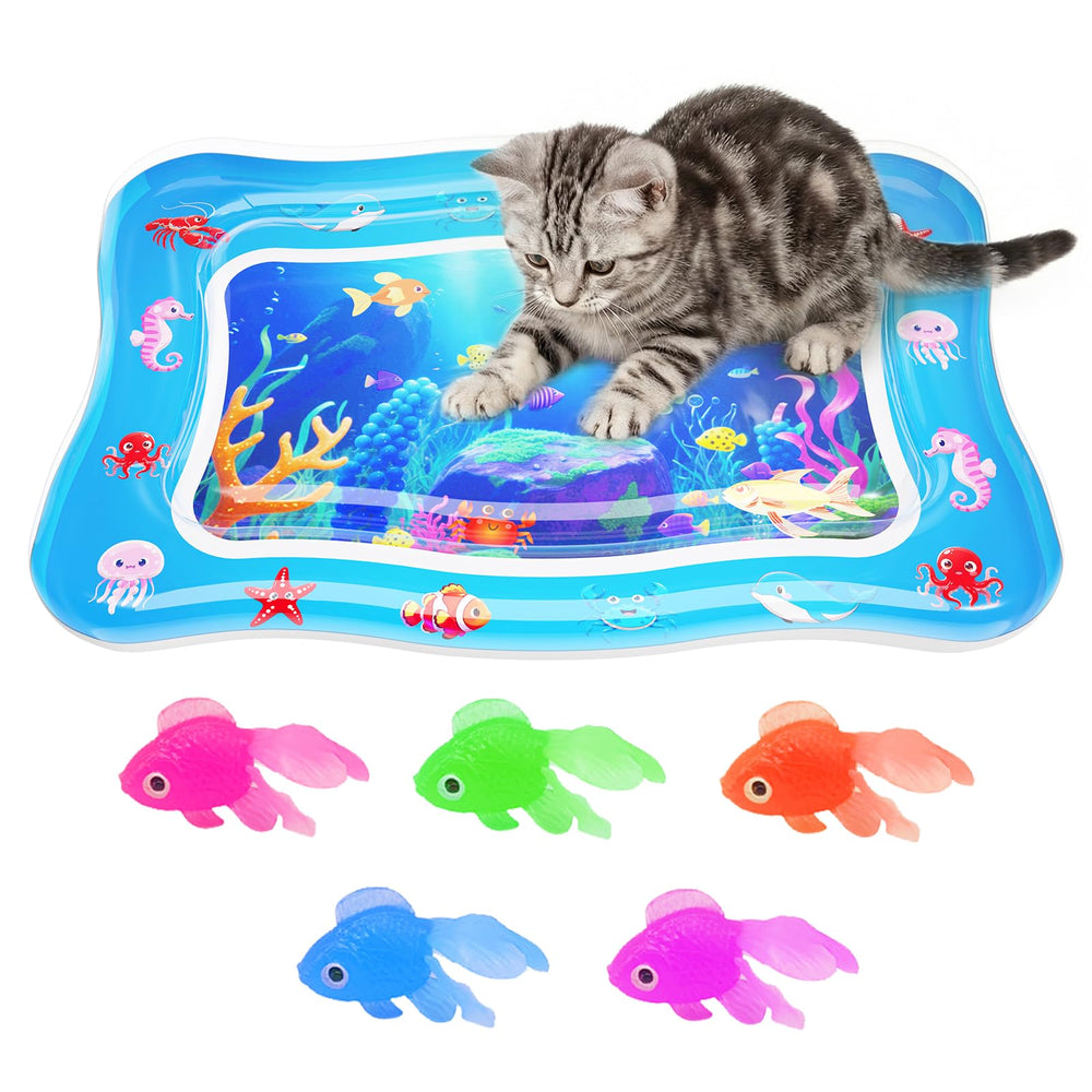 Aoioploa Cat Water Mat with foldable water bed offers easy storage and year-round comfort.