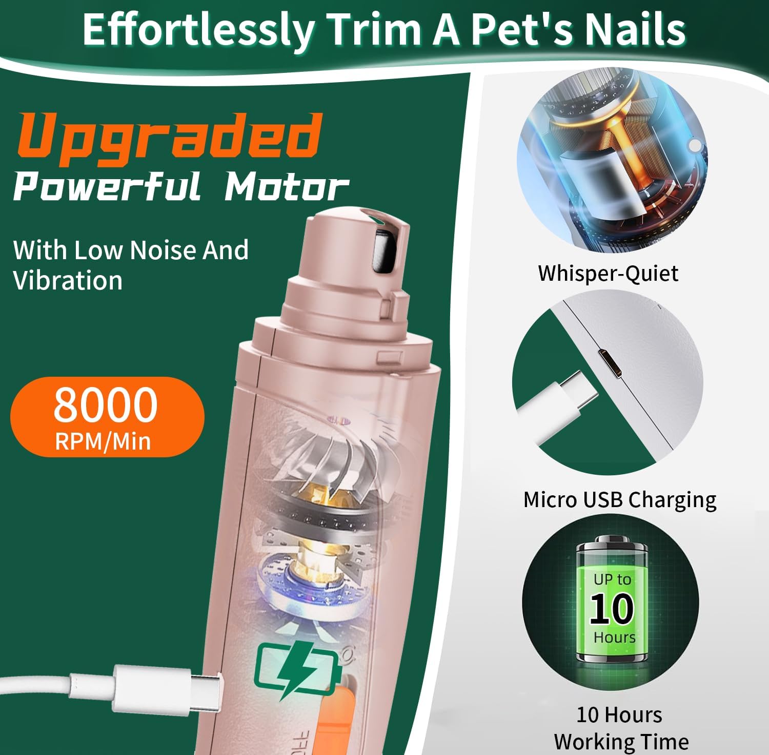 Aoioploa dog-cat nail trimming in use with the 2-in-1 tool.