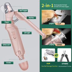Aoioploa LED-lit nail trimmer shows nails clearly for precise cuts.