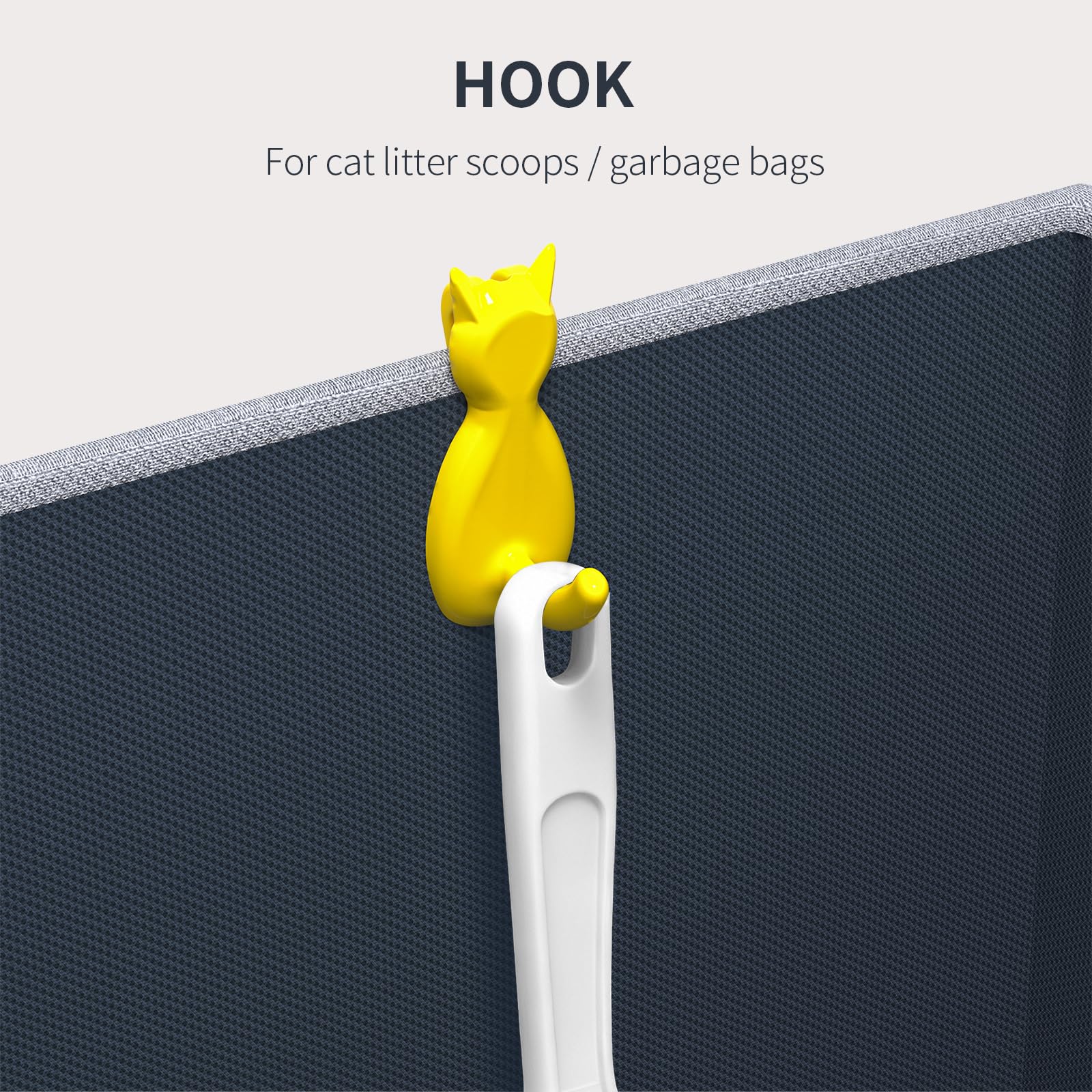 Aokeyee Cat Litter Box Enclosure Assembly Folded Design illustrates tool-free setup.