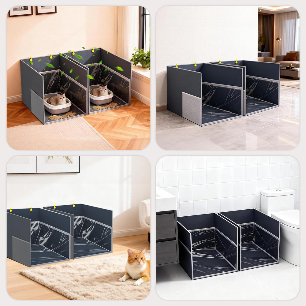 Gray-High variant top PVC cover by Aokeyee prevents upward spray