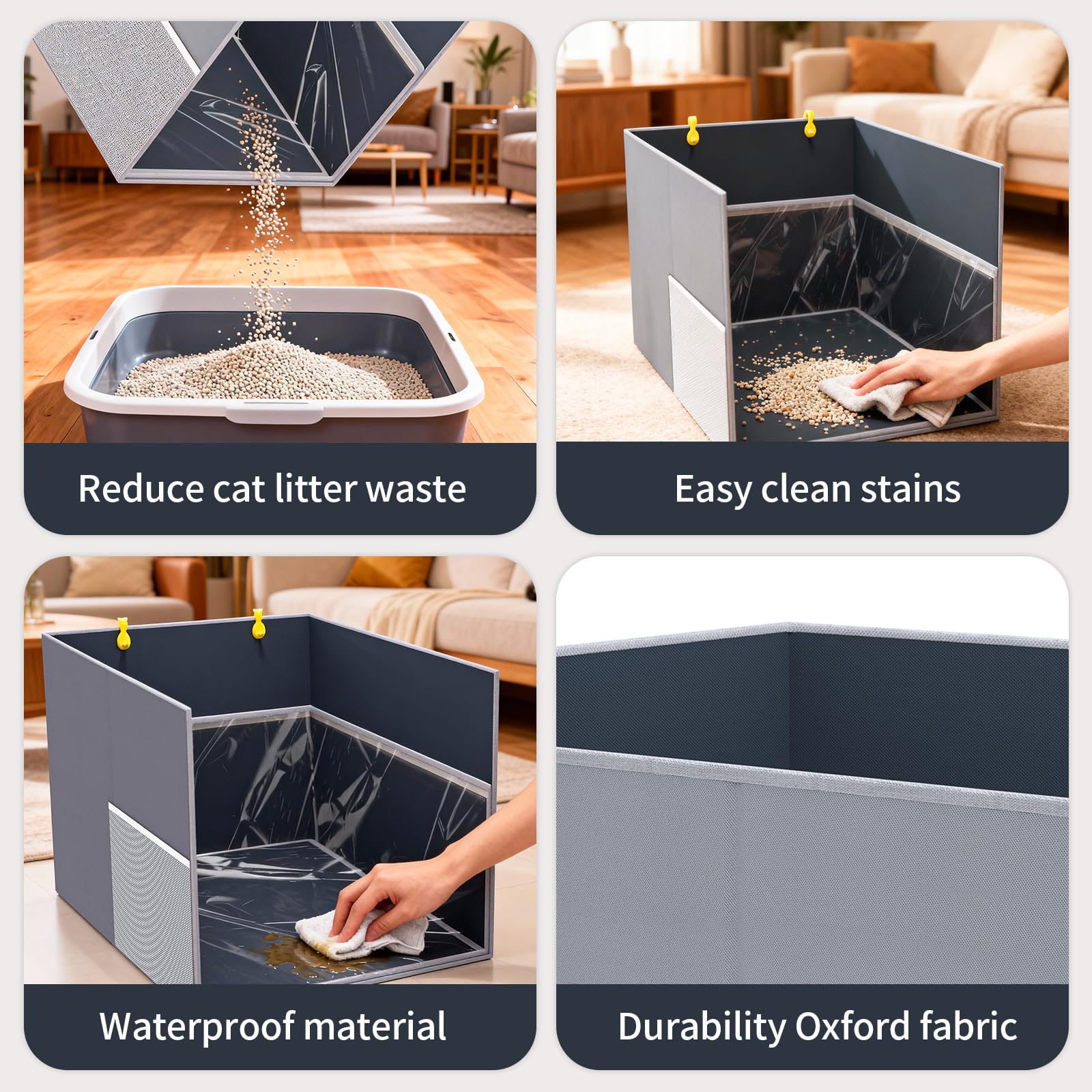 Aokeyee Gray-High Version Top PVC offers enhanced splash coverage.