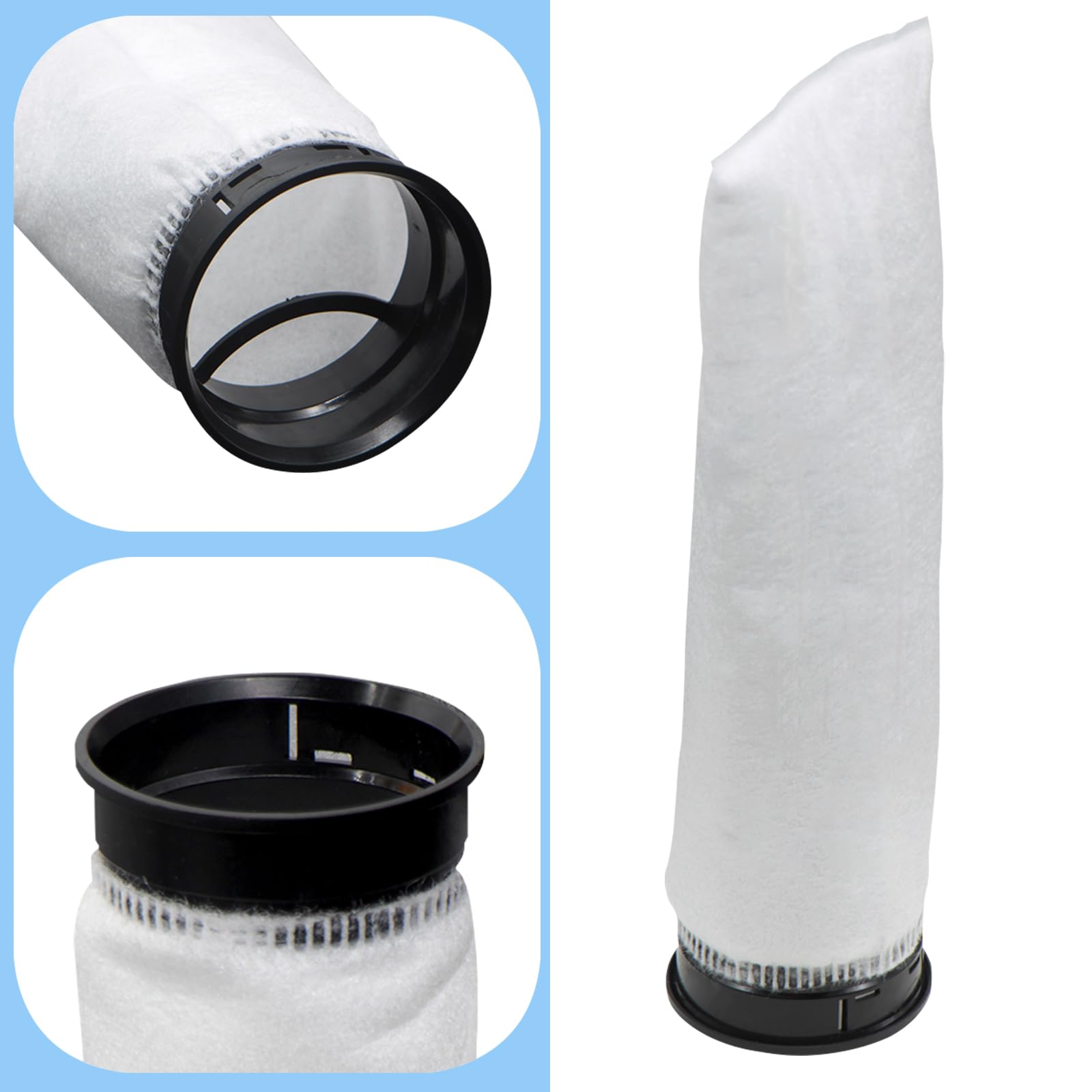 Aolleteau sock in use for clearer water and stable tank conditions.