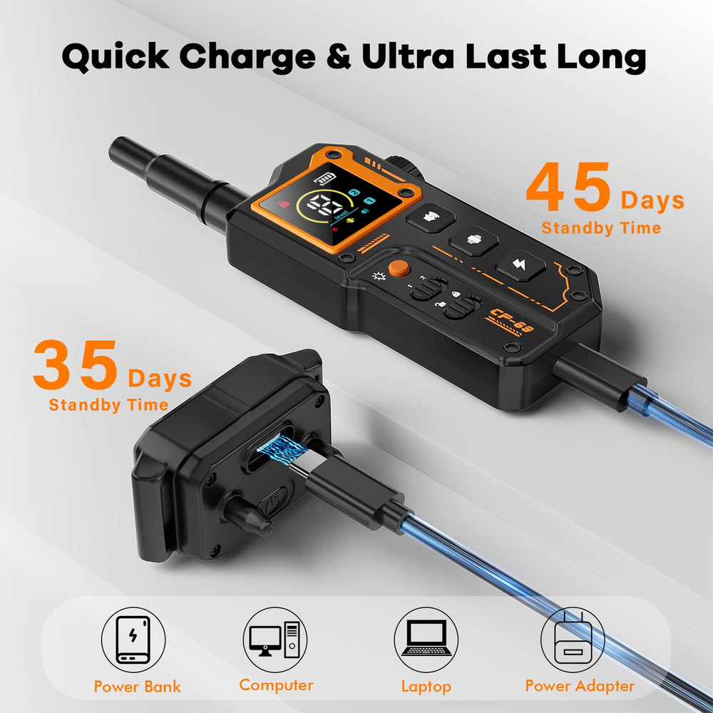 Fast charging via 2-in-1 cable reduces downtime between sessions.