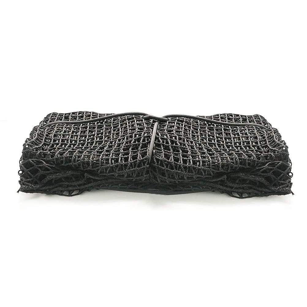 Aoneky Knotless Hay Net hanging loop enables stall or pasture mounting.