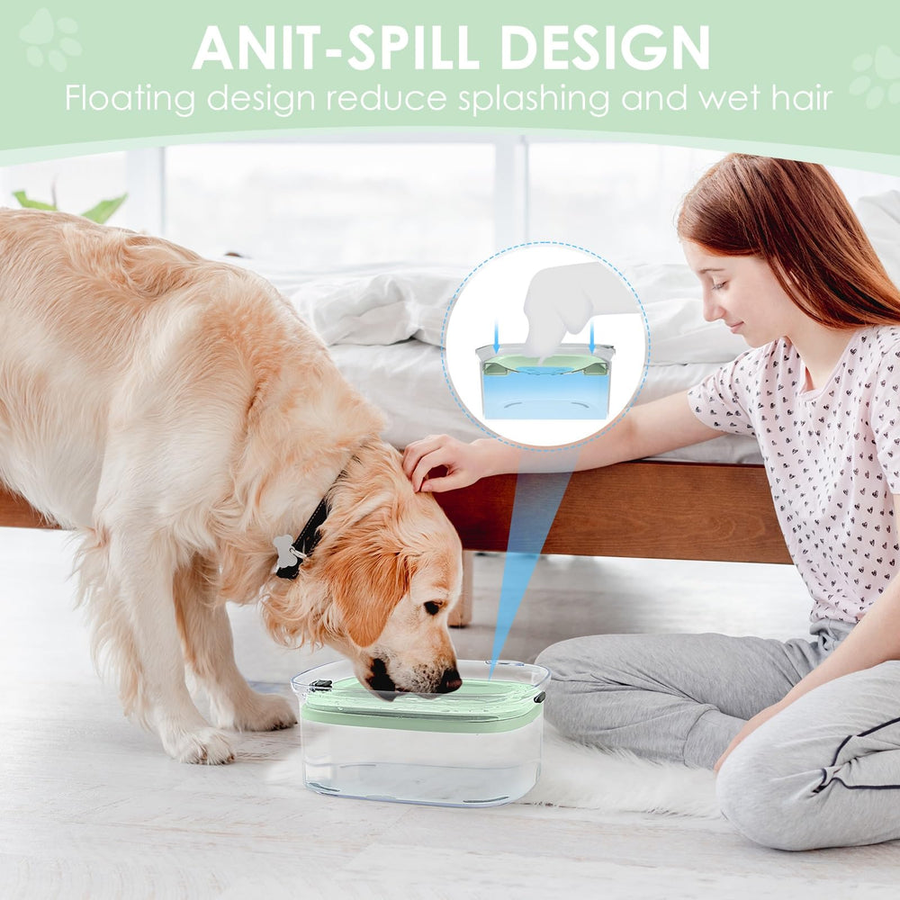 AONKEY transparent bowl demonstrates water level reminder for easy monitoring.