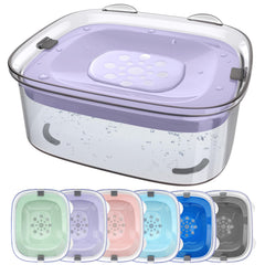 AONKEY 3L dog water bowl shows no spill design for clean floors.