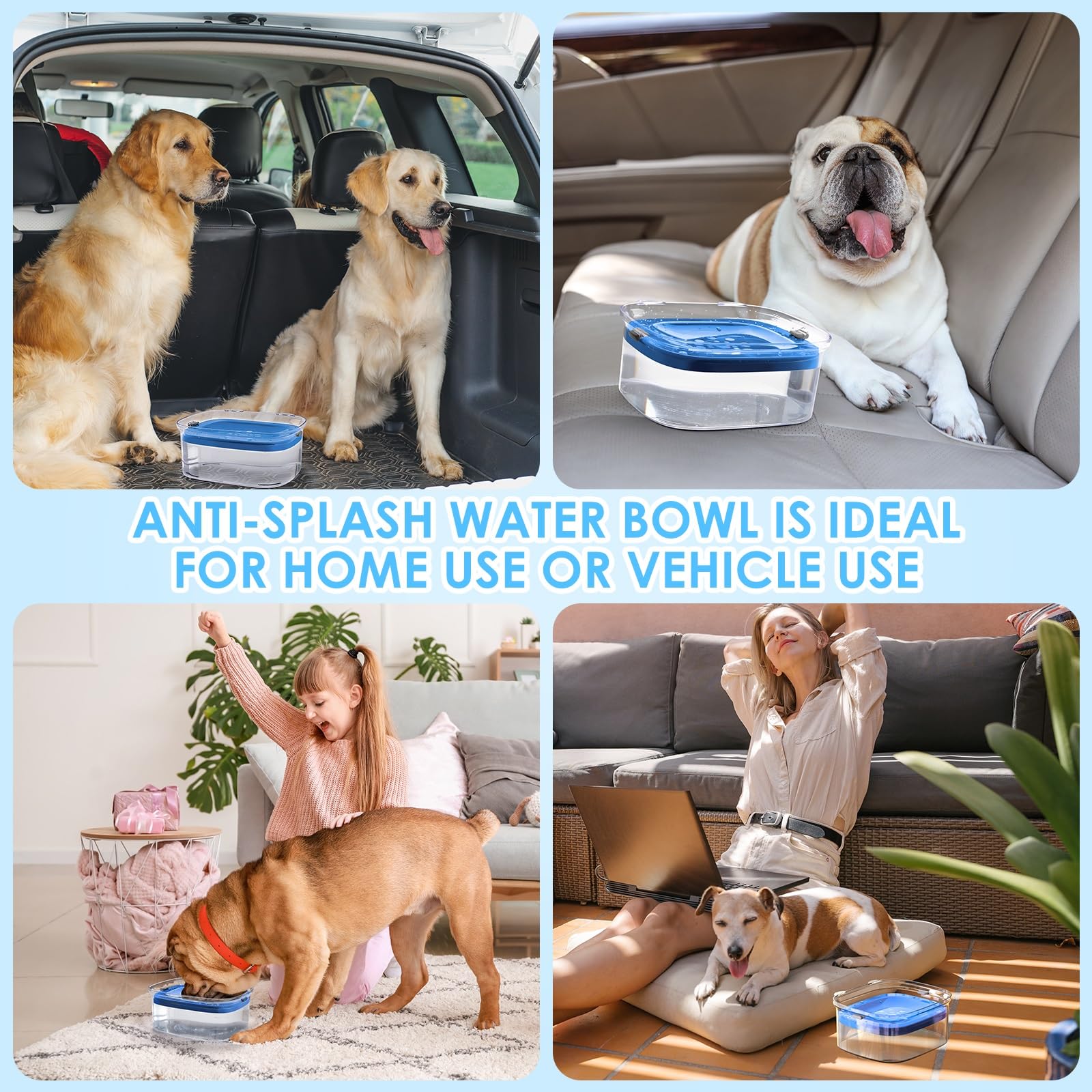 AONKEY large-capacity 101oz bowl suitable for big dogs.