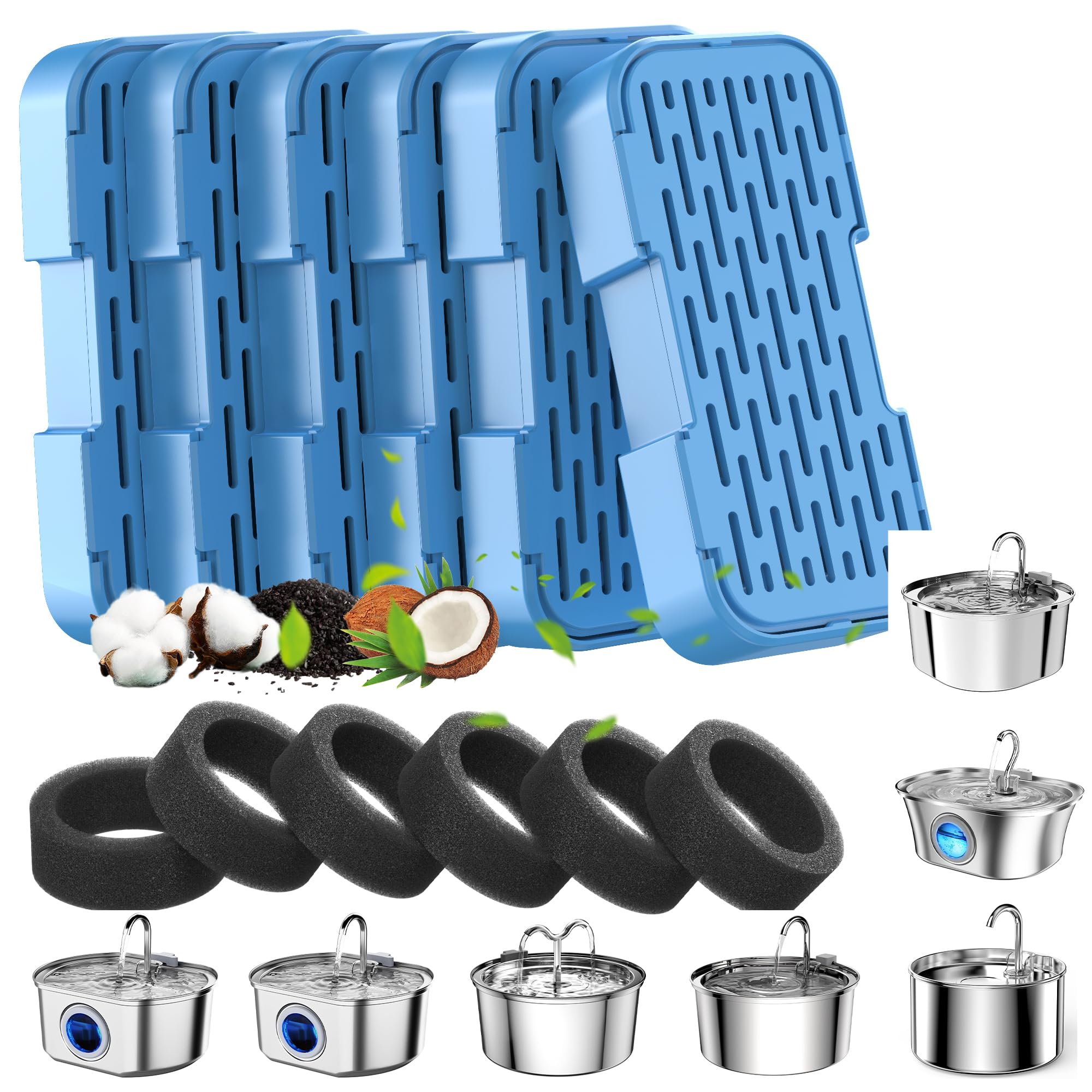 AOOGITF activated carbon filter close-up, enhances water freshness.