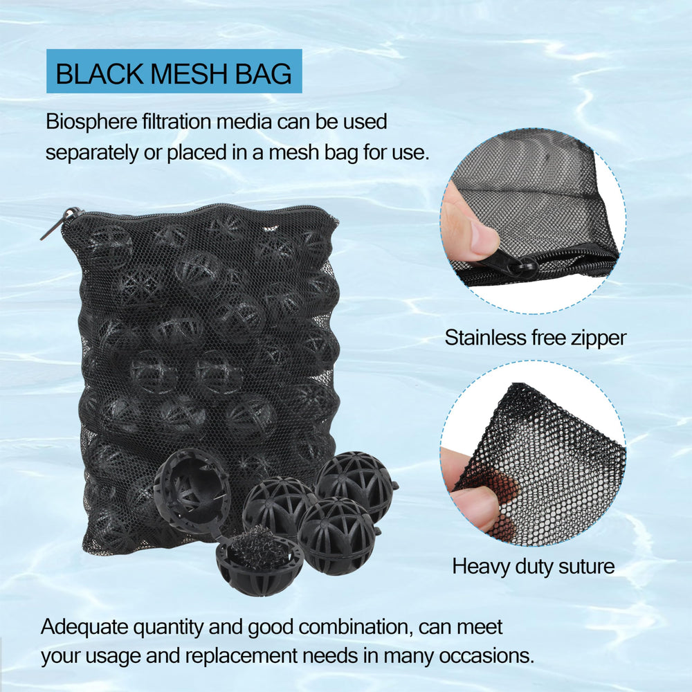 AOQIVIS bio balls' porous design allows easy cleaning and maintenance.