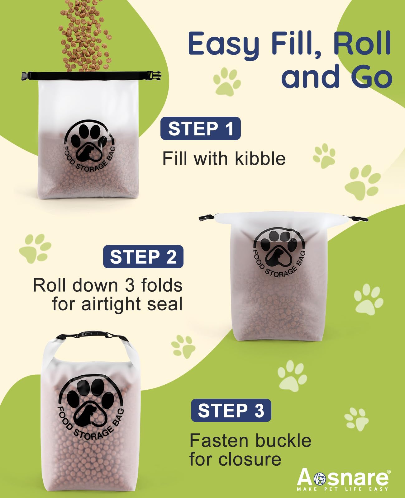 Aosnare 42-cup capacity is ideal for weekend dog trips and boarding.