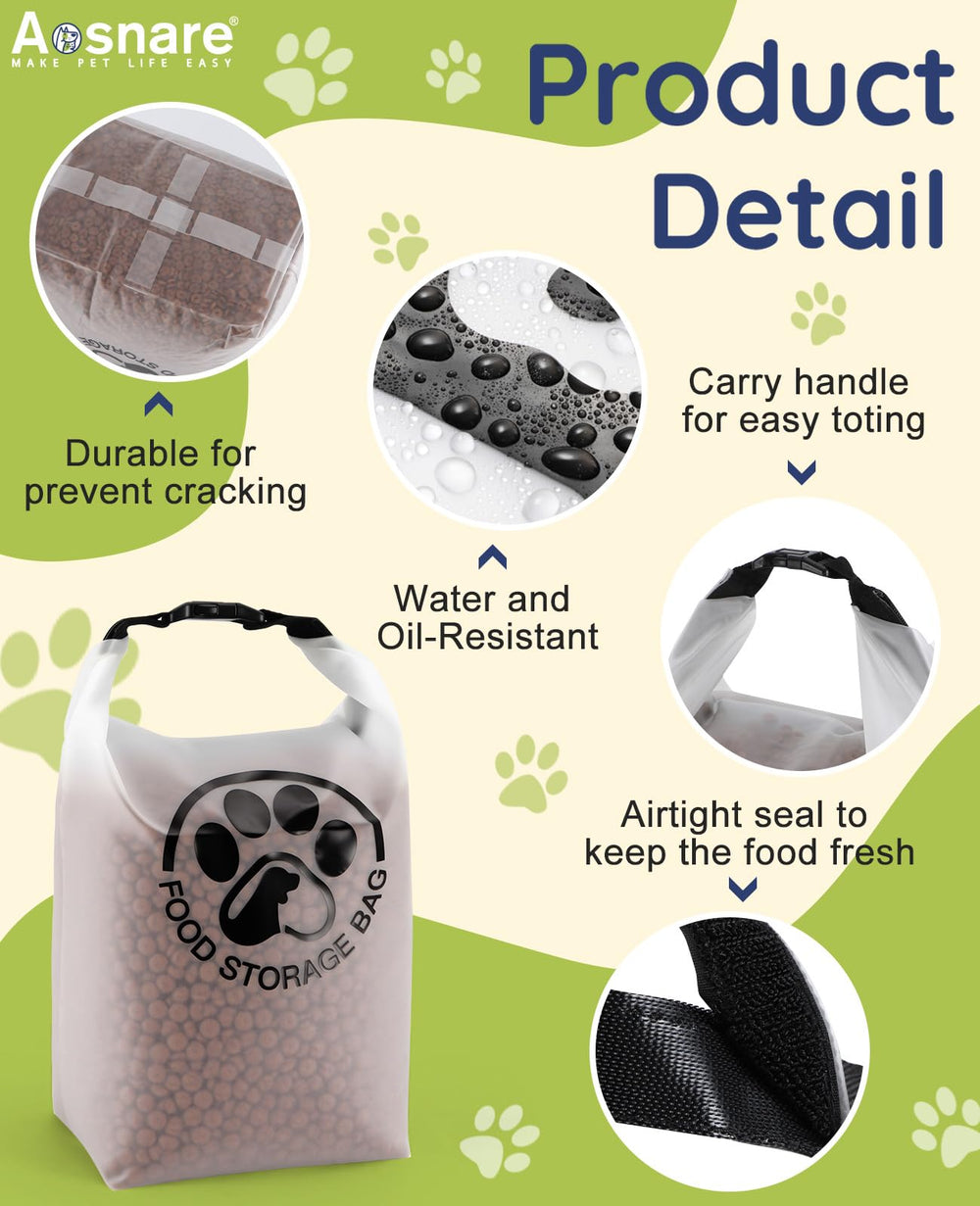 Aosnare sturdy carrying handle enables easy travel with pet supplies.