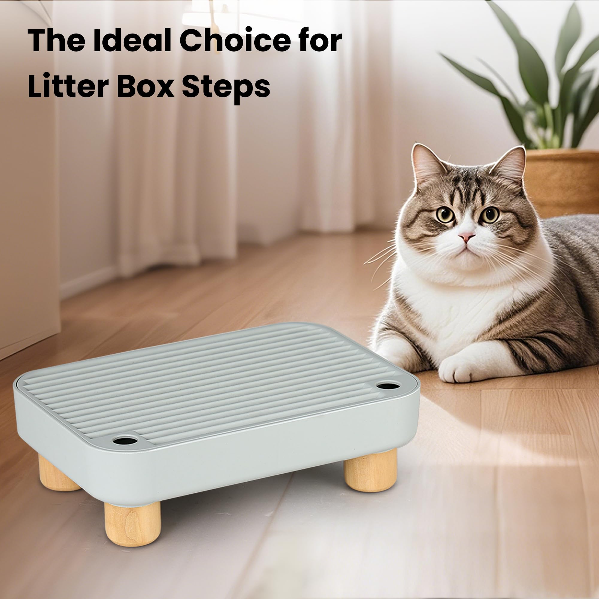 Aothey Litter Box Step versatile for small and elderly cats.