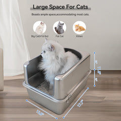 Aothey rust-resistant litter box suitable for busy households