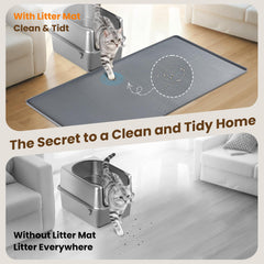 Aothey durable silicone mat resists spills and lasts longer.