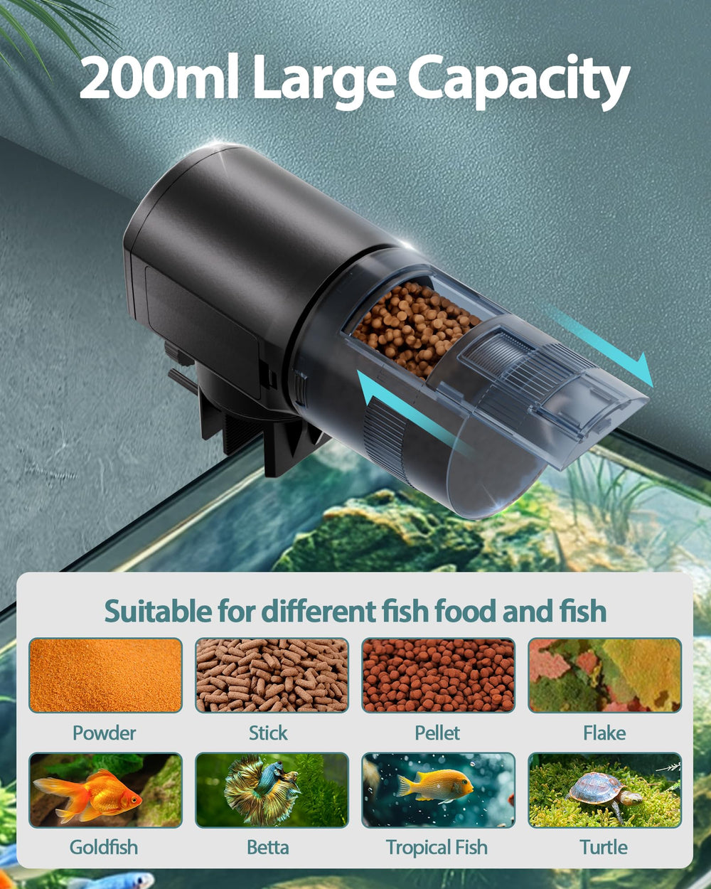 Aoyar 200ml capacity display highlights holiday feeding capability.