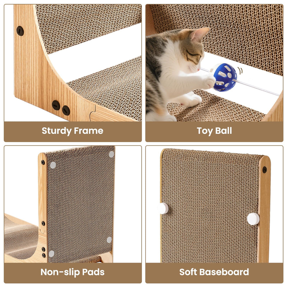 AOZITA ball toy included invites active play during scratching