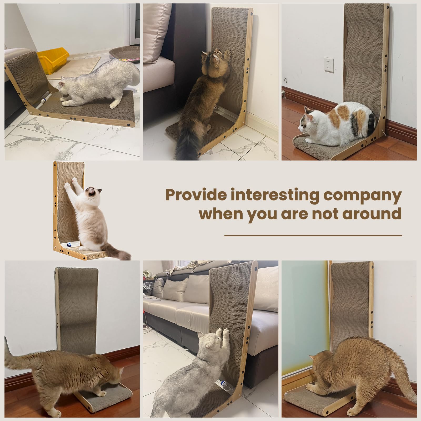 AOZITA indoor furniture protection helps keep claws away from sofas