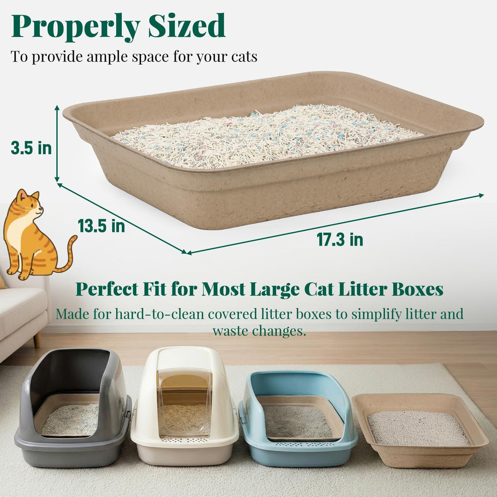 AOZITA thick, leak-proof litter box keeps floors dry and clean.