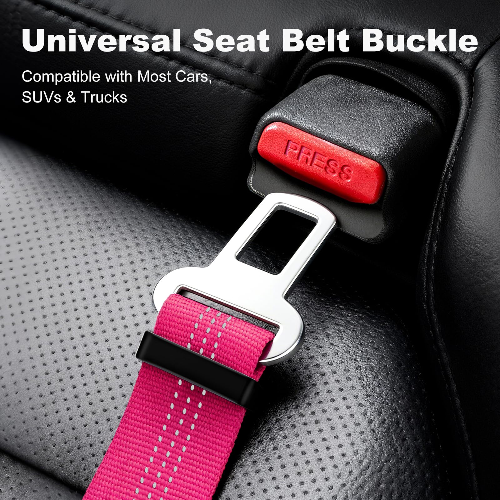 APakBak pink dog seat belt combines safety with style