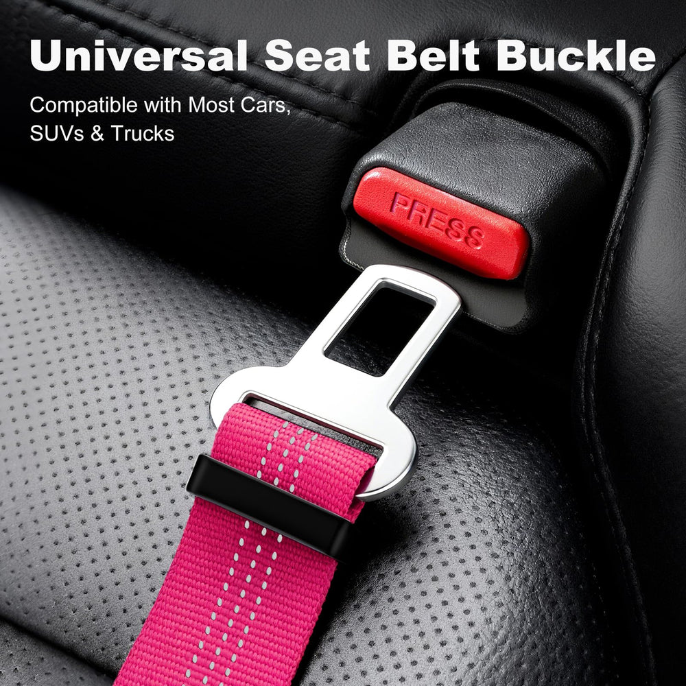 APakBak pink dog seat belt combines safety with style