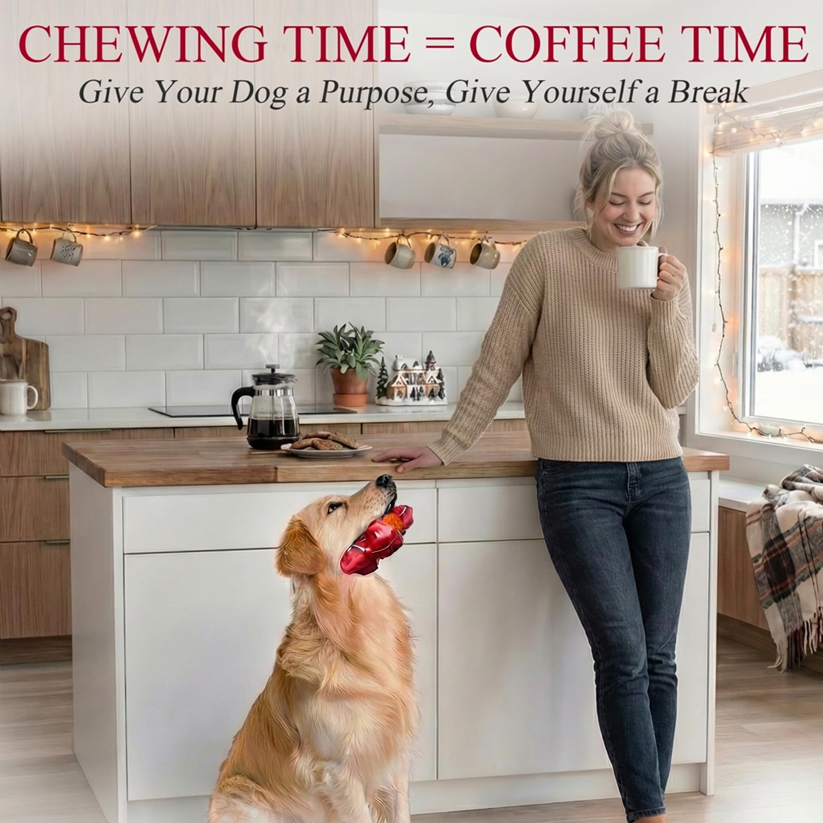Apasiri dishwasher-safe chew toy simplifies cleanup after play.