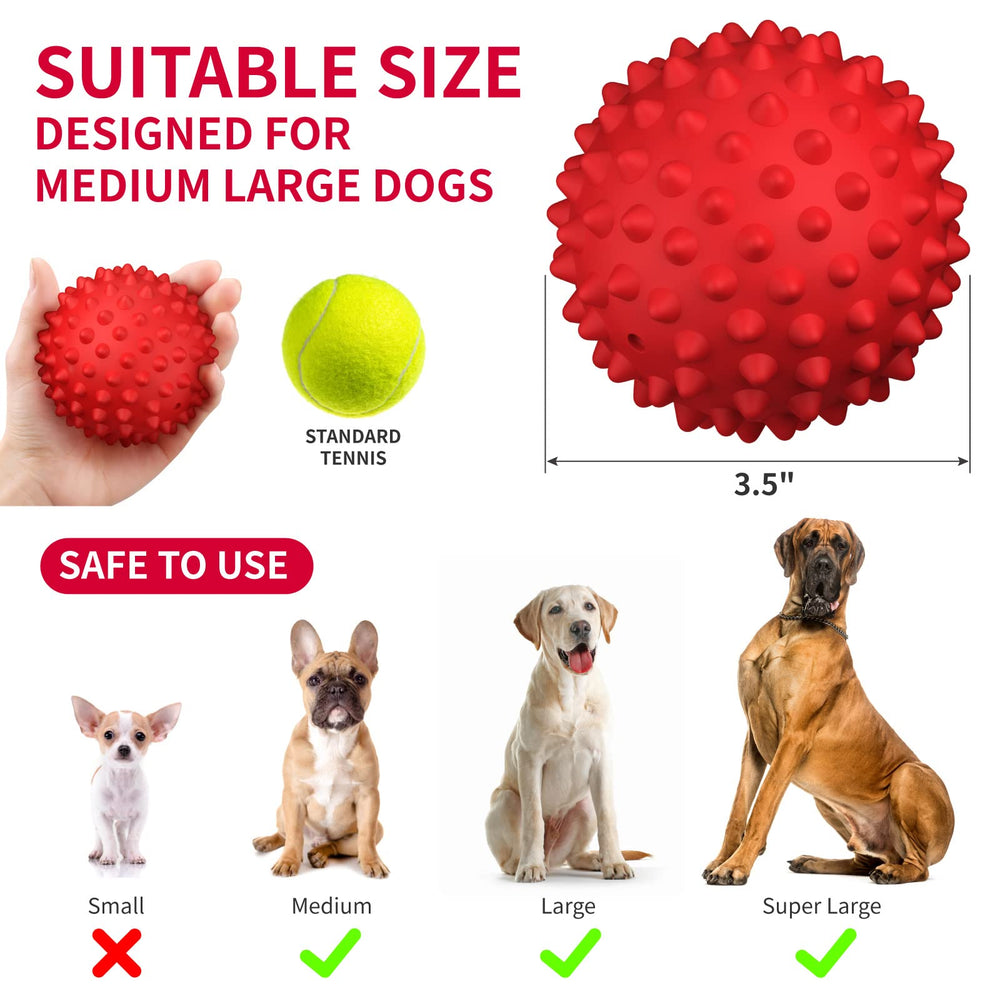 Upgraded spikes help massage gums and support oral comfort during chewing.