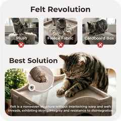 Apasiri felt insulation keeps cat warm in winter and breathable in spring