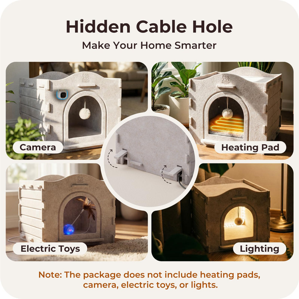 Apasiri six-panel felt design enabling DIY configurations including a tunnel.