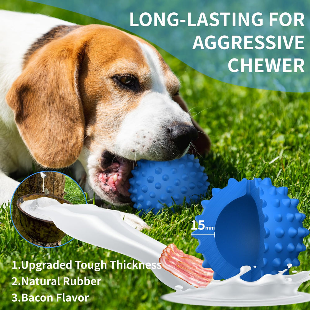 Apasiri vivid color dog ball enhances visibility for day and night play.