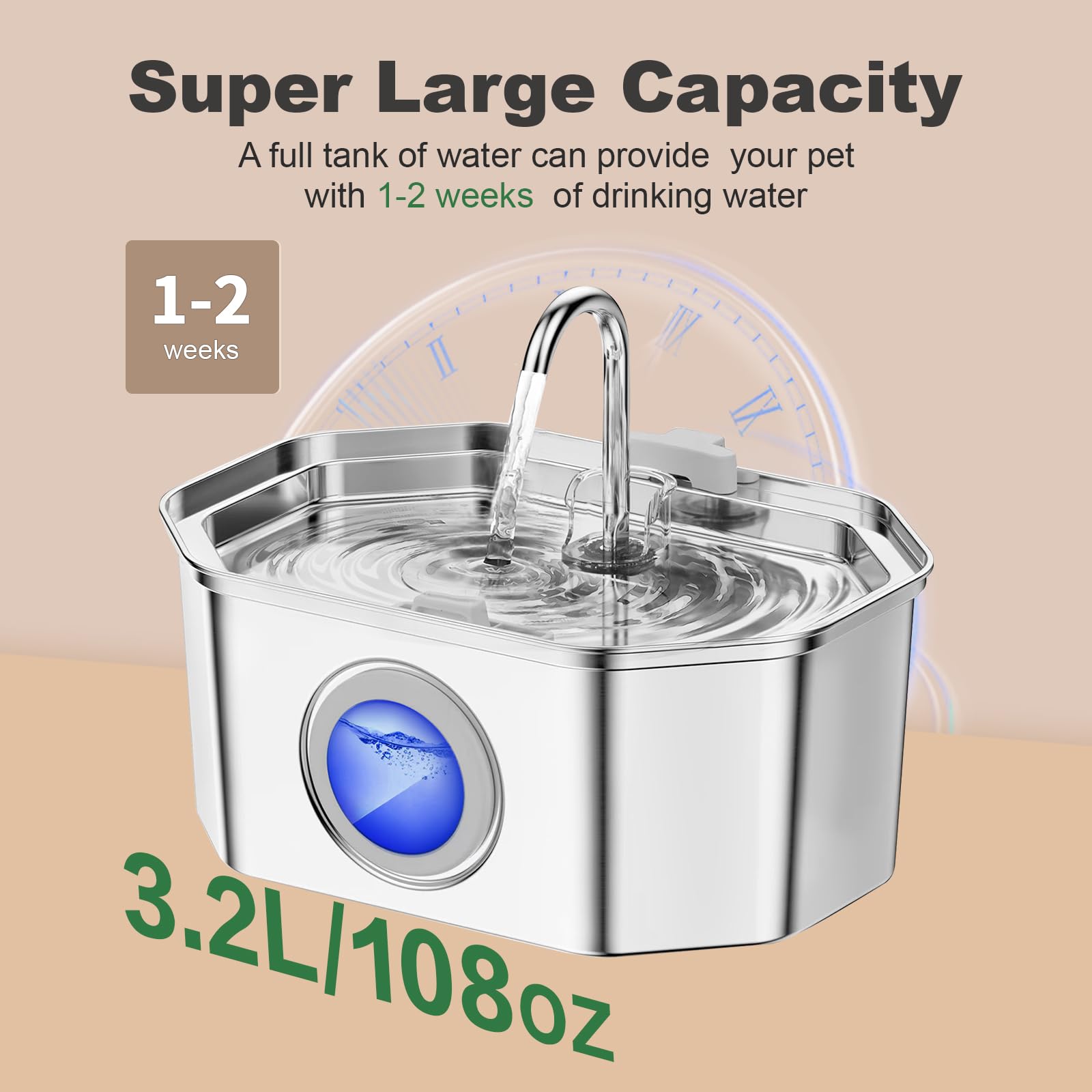 APAUK ultra-quiet pump under 25dB delivers smooth water flow
