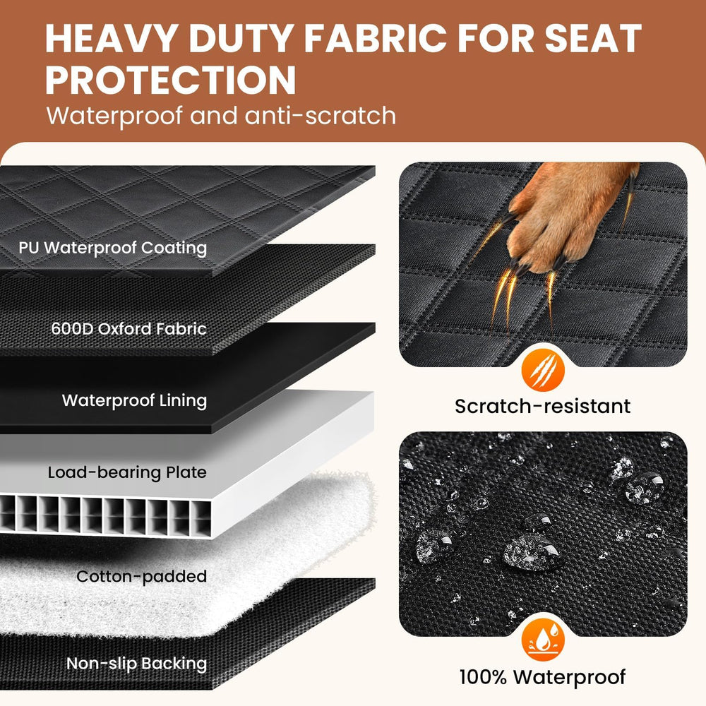 A-Pce nonslip underside keeps the cover securely in place during drives.