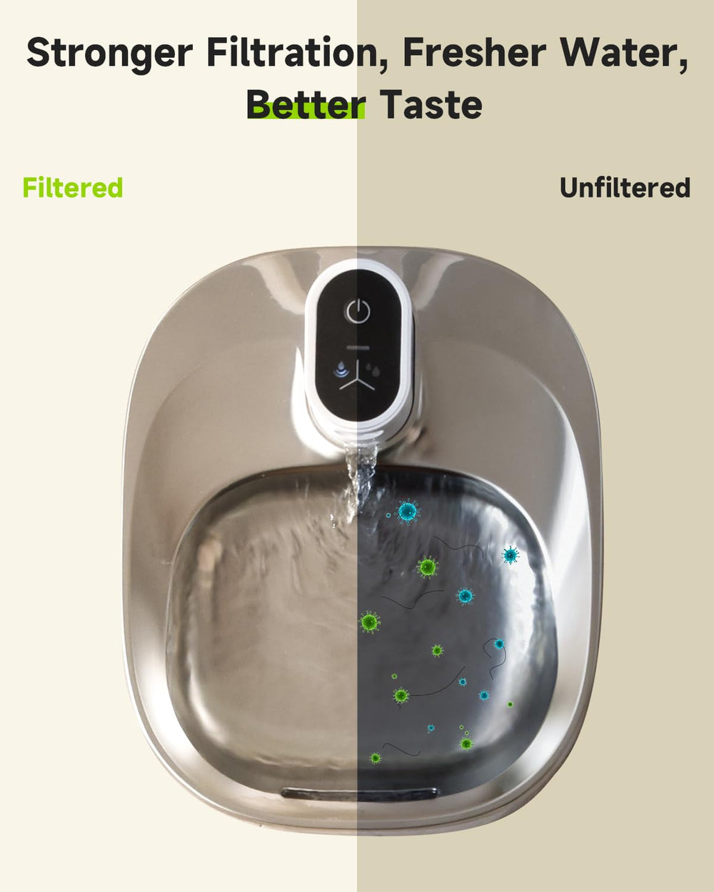 Replacement filters help maintain fresher-tasting water for pets