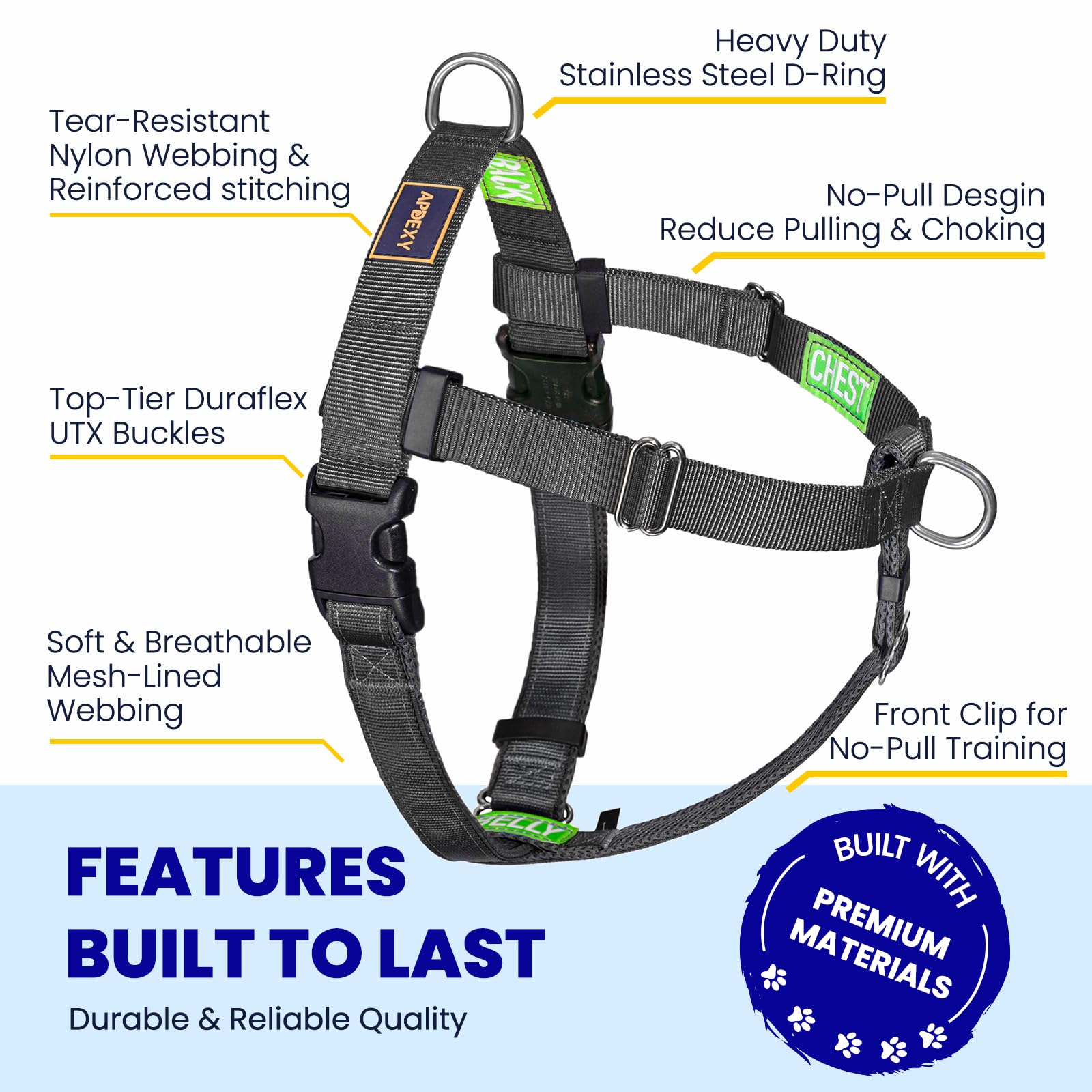 APDEXY Freedom sewn-in labels guide quick wearing