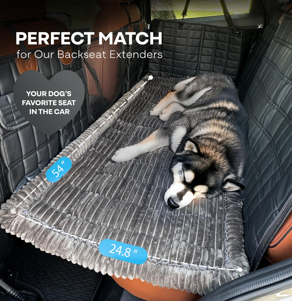 APetsPlanet non-slip backseat dog pad helps stay put during drives