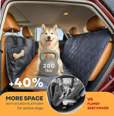APetsPlanet waterproof backseat protector shields upholstery from spills and mud