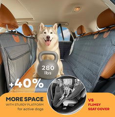 APetsPlanet waterproof seat cover is easy to wipe and protects upholstery.