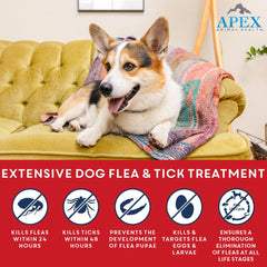 Apex Plus XL spot-on application on a large dog for simple monthly protection