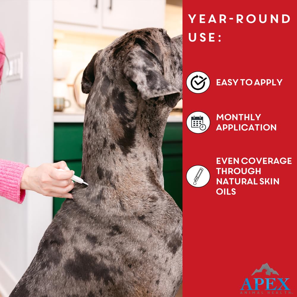 Apex Plus year-round topical treatment shown for large dogs