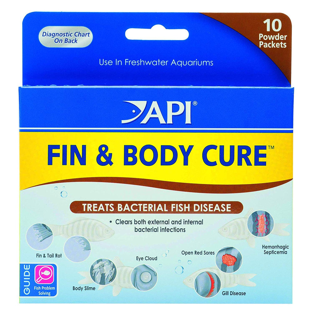 API Fin & Body Cure 2-pack box for freshwater aquariums