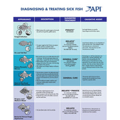 API General Cure label with diagnostic guidance and dosing schedule for parasite management.