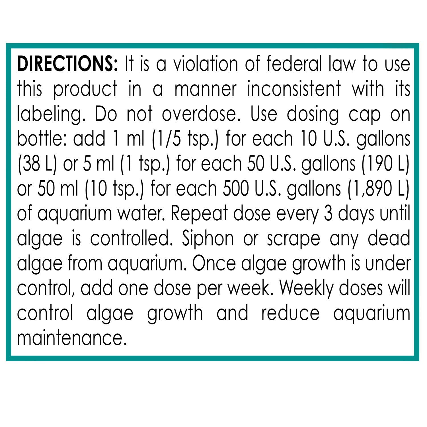 Clearer water in saltwater tank with API Marine Algaefix
