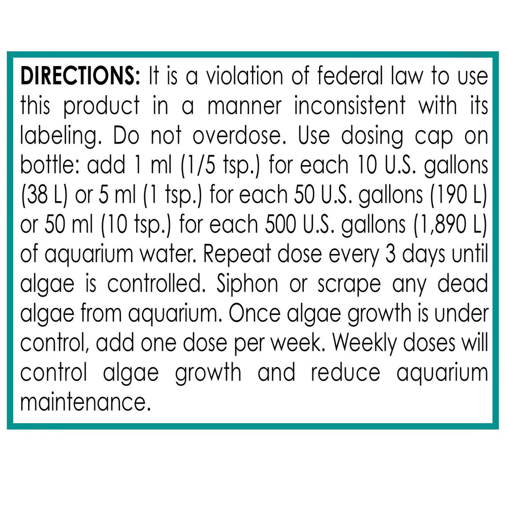 Clearer water in saltwater tank with API Marine Algaefix