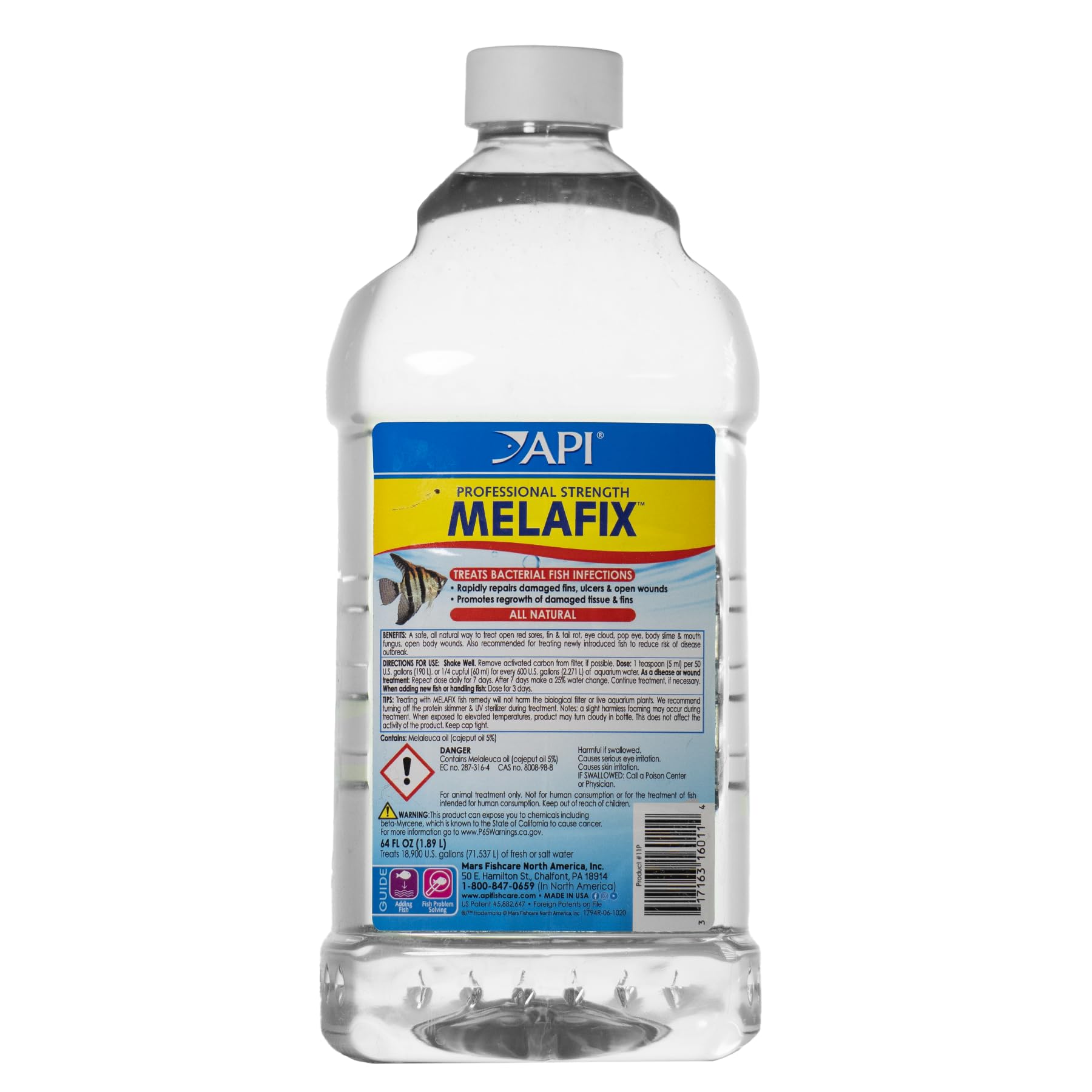 API Melafix 64-ounce bottle front view for freshwater infection care.