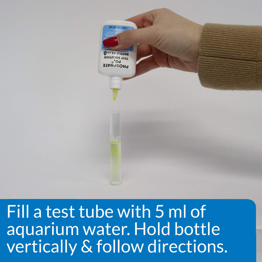 API Phosphate Test Kit color cards for quick phosphate level interpretation.