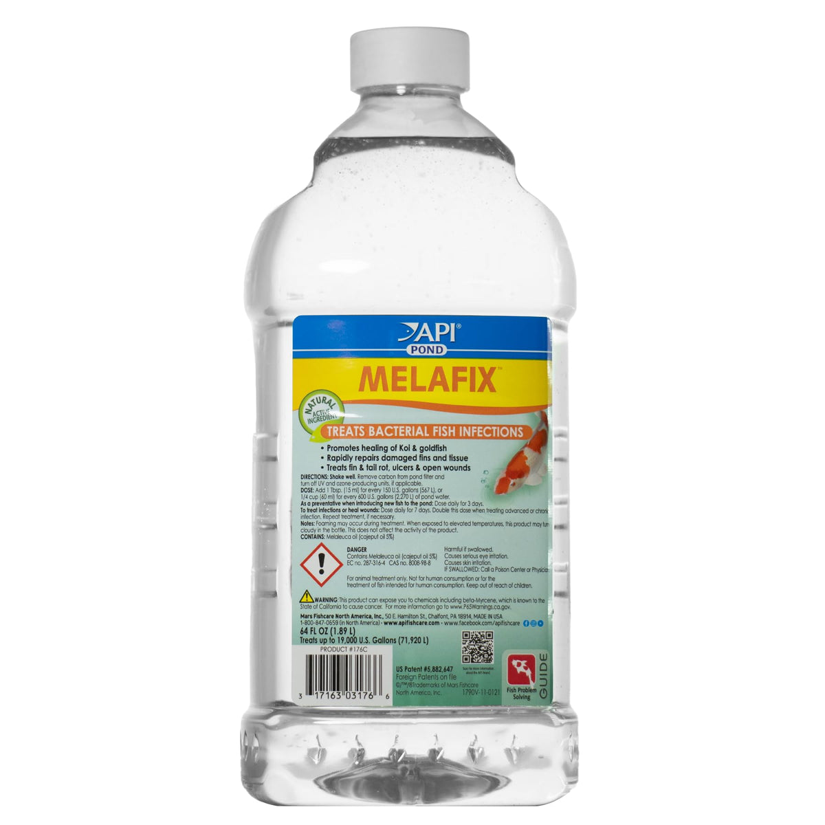 API POND MELAFIX bottle front view for pond fish care