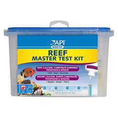 API Reef Master test kit box shows complete reef monitoring system for reliable results
