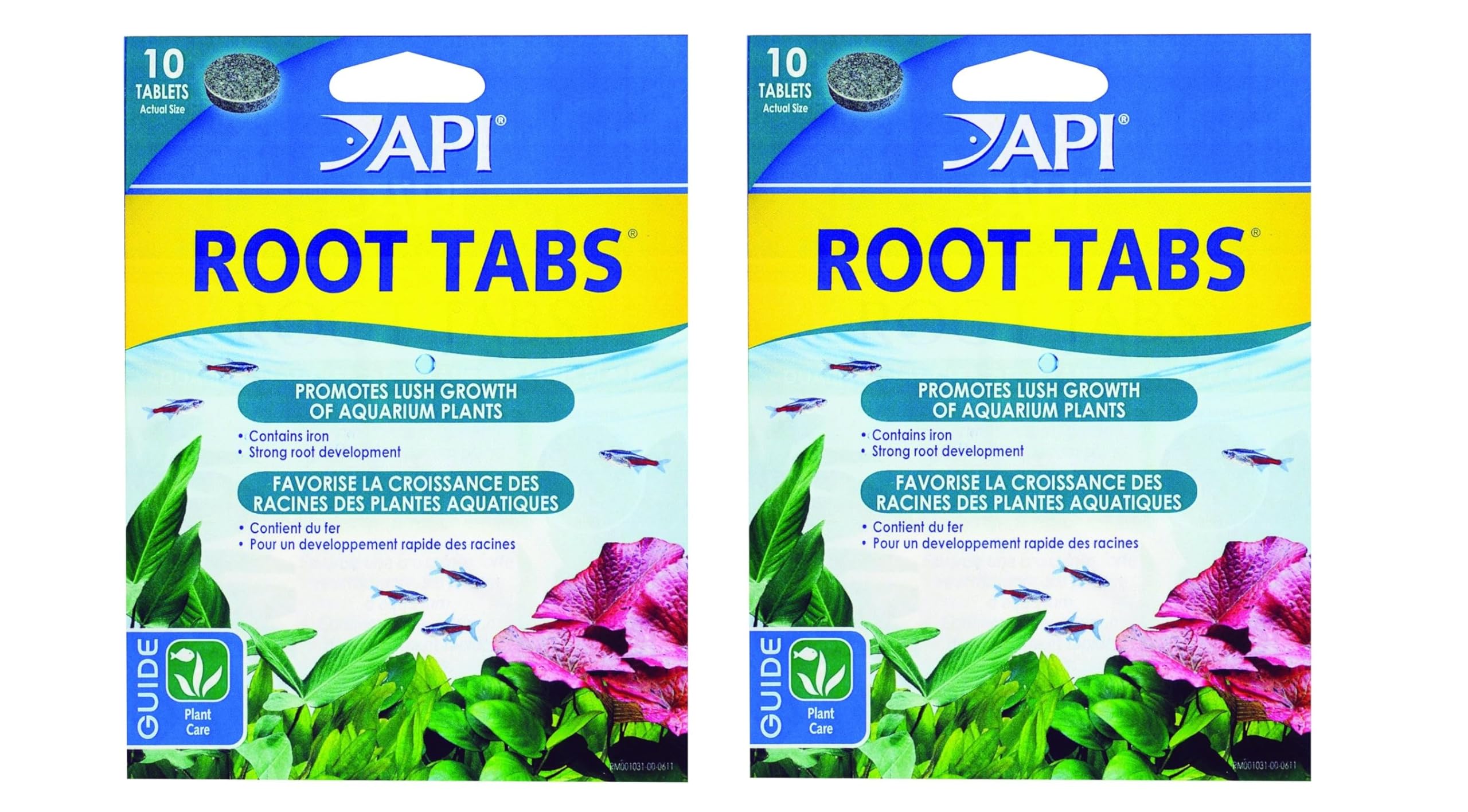 API Root Tabs box front, promoting strong root development for lush freshwater aquarium plants.