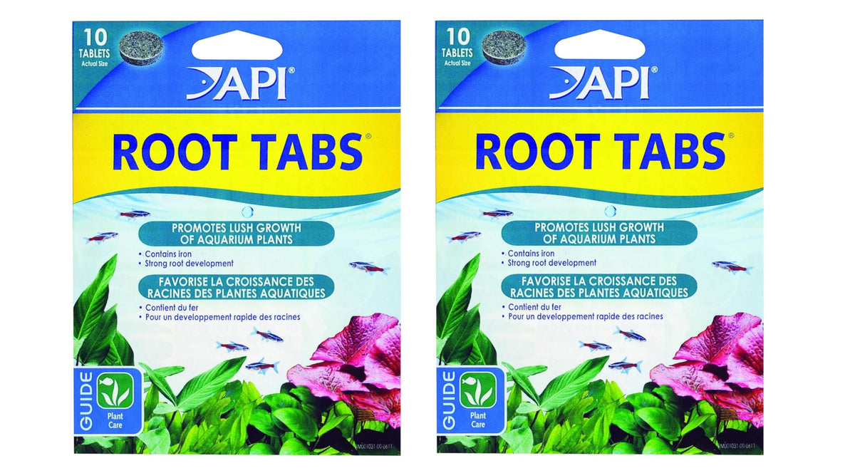 API Root Tabs box front, promoting strong root development for lush freshwater aquarium plants.
