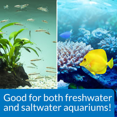 API Stress Zyme bottle being poured into aquarium for faster maintenance